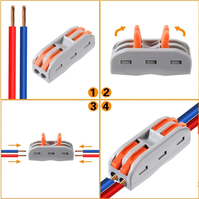 Κλέμμα Ταχυσύνδεσμος 3 Επαφών 0.08-4mm