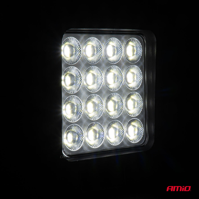 ΠΡΟΒΟΛΕΑΣ ΕΡΓΑΣΙΑΣ ΤΕΤΡΑΓΩΝΟΣ LED 192W 9-36V 12.000lm 6.500K AWL64 AMIO - 1 ΤΕΜ.