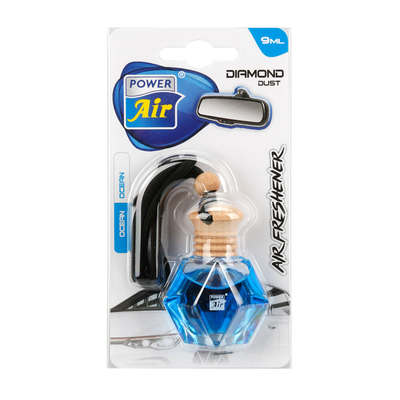 ΑΡΩΜΑΤΙΚΟ ΑΥΤΟΚΙΝΗΤΟΥ DIAMOND DUST ΚΡΕΜΑΣΤΟ ΜΕ ΑΡΩΜΑ OCEAN  ΣΕ ΣΧΗΜΑ ΔΙΑΜΑΝΤΙΟΥ LAMPA - 10 ΤΕΜ.