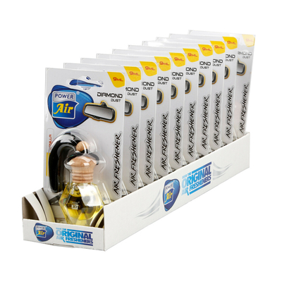 ΑΡΩΜΑΤΙΚΟ ΑΥΤΟΚΙΝΗΤΟΥ DIAMOND DUST ΚΡΕΜΑΣΤΟ ΜΕ ΑΡΩΜΑ VANILLA  ΣΕ ΣΧΗΜΑ ΔΙΑΜΑΝΤΙΟΥ LAMPA - 10 ΤΕΜ.