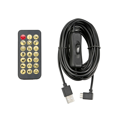 ΠΑΝΕΛ ΕΥΚΑΜΠΤΟ SMART LED PANEL 512 LED 70x173mm RGB ΜΕ ΚΑΛΩΔΙΟ 450cm ΓΙΑ USB & REMOTE CONTROL LAMPA - 1 ΤΕΜ.