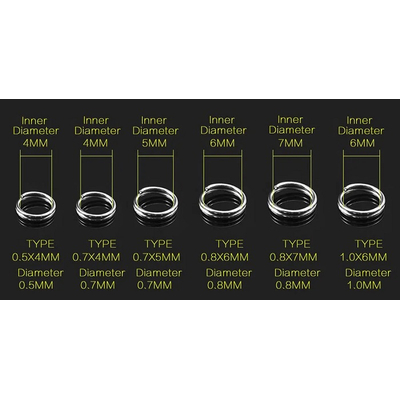 Σετ κρίκοι ψαρέματος σε θήκη - 250 - 831809