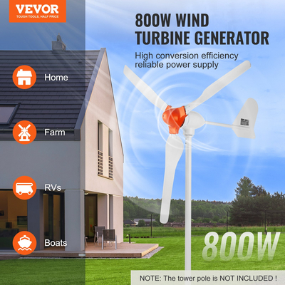 VEVOR 800W Ανεμογεννήτρια 12V 3-Blade Ανεμογεννήτρια &amp; Ελεγκτής MPPT