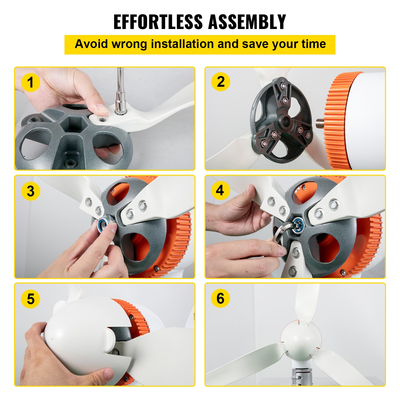 Γεννήτρια ανεμογεννήτριας VEVOR, κιτ ανεμογεννήτριας 12V/AC, γεννήτρια αιολικής ενέργειας 400W με ελεγκτή ανέμου &amp; ηλιακού ελεγκτή 3 λεπίδων Αυτόματη προσαρμογή προς την κατεύθυνση του ανέμου Κατάλληλη για βεράντα, θαλάσσιο, αυτοκινούμενο, σαλέ, σκάφος