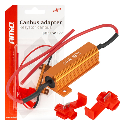 ΑΝΤΙΣΤΑΣΗ CAN-BUS 12V 50W 8Ω (CANCELLER) AMIO - 1 τεμ.