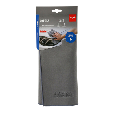 ΠΑΝΑΚΙ ΚΑΘΑΡΙΣΜΟΥ/ΣΤΕΓΝΩΜΑΤΟΣ DOUBLY 2in1 ΑΠΟ ΜΙΚΡΟΙΝΕΣ (MICROFIBRE) M 30x60cm LAMPA - 1 ΤΕΜ.