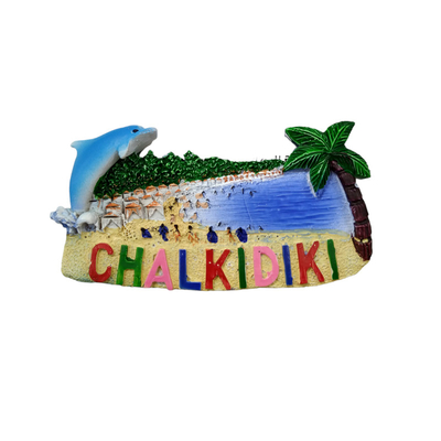 Tουριστικό μαγνητάκι Souvenir – Σετ 12pcs - Resin Magnet - Halkidiki - 678091
