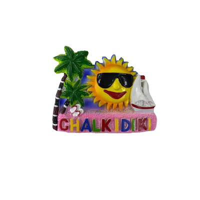 Tουριστικό μαγνητάκι Souvenir – Σετ 12pcs - Resin Magnet - Chalkidiki - 678099
