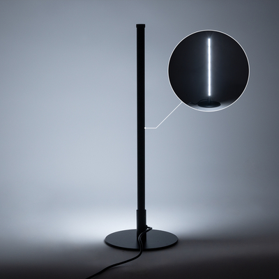 GloboStar® DALUMA 60467 Επιτραπέζιο Φωτιστικό LED CCT 8W 880lm 200° AC 220-240V - Εναλλαγή Φωτισμού μέσω On/Off All In One Ψυχρό 6000k+Φυσικό 4500k+Θερμό 2700k Μ15 x Π15 x Υ46cm - Mαύρο - 3 Χρόνια Εγγύηση