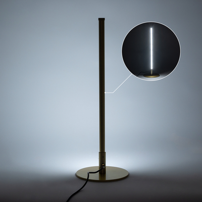 GloboStar® DALUMA 60469 Επιτραπέζιο Φωτιστικό LED CCT 8W 880lm 200° AC 220-240V - Εναλλαγή Φωτισμού μέσω On/Off All In One Ψυχρό 6000k+Φυσικό 4500k+Θερμό 2700k Μ15 x Π15 x Υ46cm - Χρυσό - 3 Χρόνια Εγγύηση