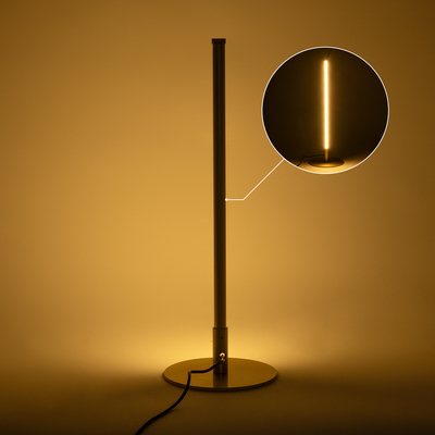 GloboStar® DALUMA 60469 Επιτραπέζιο Φωτιστικό LED CCT 8W 880lm 200° AC 220-240V - Εναλλαγή Φωτισμού μέσω On/Off All In One Ψυχρό 6000k+Φυσικό 4500k+Θερμό 2700k Μ15 x Π15 x Υ46cm - Χρυσό - 3 Χρόνια Εγγύηση