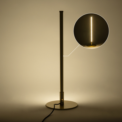 GloboStar® DALUMA 60469 Επιτραπέζιο Φωτιστικό LED CCT 8W 880lm 200° AC 220-240V - Εναλλαγή Φωτισμού μέσω On/Off All In One Ψυχρό 6000k+Φυσικό 4500k+Θερμό 2700k Μ15 x Π15 x Υ46cm - Χρυσό - 3 Χρόνια Εγγύηση