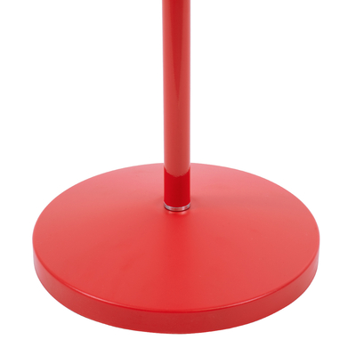 GloboStar® AUDREY 01470 Vintage Επιδαπέδιο Φωτιστικό Μονόφωτο 1 x E27 IP20 Κόκκινο Μέταλλο - Μ15 x Π15 x Υ190cm