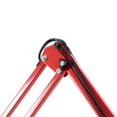 GloboStar® AUDREY 01470 Vintage Επιδαπέδιο Φωτιστικό Μονόφωτο 1 x E27 IP20 Κόκκινο Μέταλλο - Μ15 x Π15 x Υ190cm