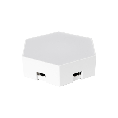 GloboStar® DIGIOCTA 90448 Σετ 6 Ψηφιακων LED RGB Φωτιστικών Κυψελών με Ψηφιακό Controller με WiFi Smart APP & Ασύρματο Χειριστήριο RF 2.4Ghz - LED SMD 5050 9W/Σετ 84PIXEL/Σετ 720lm/Σετ 120° DC 5V με USB 2.0 IP20 Πολύχρωμο RGB - Dimmable - Μ10.5 x Π10.5 x Υ3cm Ανά Κυψέλη - 2 Χρόνια Εγγύηση