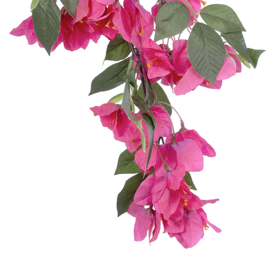 GloboStar® Artificial Garden BOUGAUVILLEA BRANCH 20643 Τεχνητό Διακοσμητικό Κλαδί Μπουκανβίλιας Φουξ Y80cm