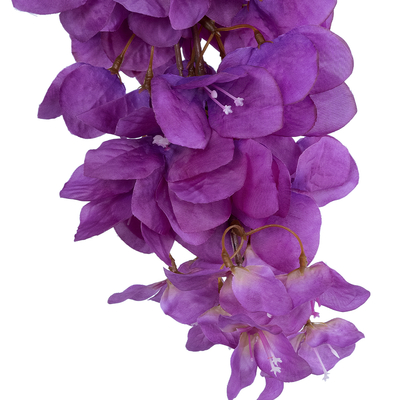 GloboStar® Artificial Garden BOUGAUVILLEA BRANCH 20661 Τεχνητό Διακοσμητικό Κλαδί Μπουκανβίλιας Μωβ Y80cm