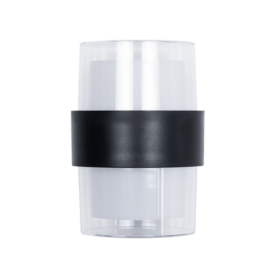 GLOBOSTAR® EMPIRE 60777  Φωτιστικό Τοίχου - Απλίκα Εσωτερικού/Εξωτερικού Χώρου LED 10W 1050lm 120° AC175-265V Αδιάβροχο IP65 - Πλαστικό Σώμα - Θερμό λευκό 2700K - M10 x Π11 x Υ13.5cm - Μαύρο - Bridgelux Chip - 3 Χρόνια Εγγύηση