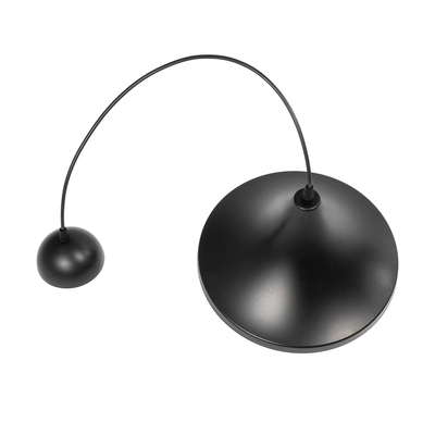 GloboStar® BELFRY 203-0078 Μοντέρνο Κρεμαστό Φωτιστικό Καμπάνα Μονόφωτο 1 x E27 IP20 Μαύρο Πλαστικό - Μ29.5 x Π29.5 x Υ21cm