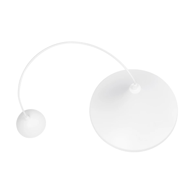 GloboStar® BELFRY 203-0079 Μοντέρνο Κρεμαστό Φωτιστικό Καμπάνα Μονόφωτο 1 x E27 IP20 Λεύκο Πλαστικό - Μ29.5 x Π29.5 x Υ21cm