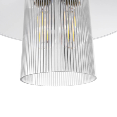 GloboStar® PROMO 203-0088 Μοντέρνο Κρεμαστό Φωτιστικό Καμπάνα Μονόφωτο 1 x E27 IP20 Λευκό Πλαστικό - Μ25.5 x Π25.5 x Υ20cm