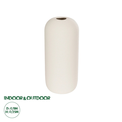 GloboStar® Artificial Garden BLANCO 21247 Διακοσμητική Κεραμική Γλάστρα Γκρι Π18 x Μ18 x Υ16 cm