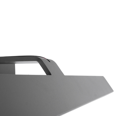 GloboStar® MIRROR 60516 Φωτιστικό Τοίχου - Απλίκα LED 14W 1680lm 120° AC 85-265V IP54 Φυσικό Λευκό 4500K Γκρι Μέταλλο - Μ58 x Π15 x Υ6cm - 2 Xρόνια Εγγύηση