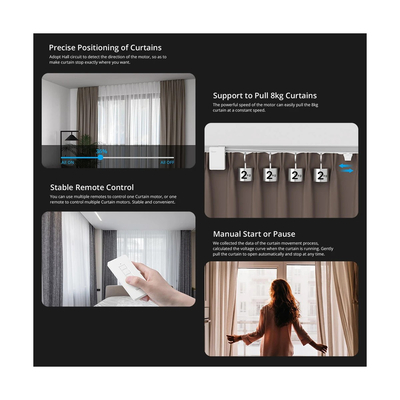 GloboStar® 80133 SONOFF ZBCurtain - Zigbee Smart Curtain Motor