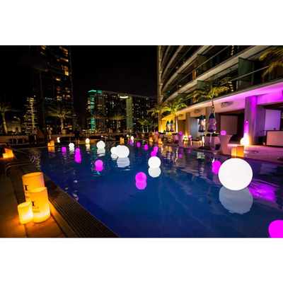 GloboStar® 85361 Ακρυλικό Φωτιστικό Μπάλα Εξωτερικού Χώρου - Πισίνας LED Globe 5W Φ15 Επαναφορτιζόμενο Μπαταρίας με Καλώδιο USB - Φορτιστή και Ασύρματο Χειριστήριο IR Αδιάβροχο IP68 Πολύχρωμο RGBW