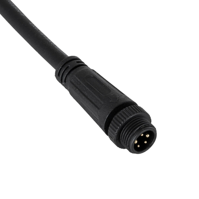 GloboStar® 90780 Καλώδιο Τροφοδοσίας από DC Female σε Ατερμάτιστο Καλώδιο για RGB Spot & Wall Washer Μαύρο Μ1.5 x Π1.5 x Y20cm