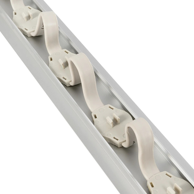 GloboStar® 90829 Μεταλλικο Καλυμμα 1 Μέτρου 15 Τεμαχίων για Ψηφιακή Αλυσίδα Γιρλάντα 20 Σποτ LED με Κωδικό 90140 Ασημί Μ100 x Π4.7 x Υ1cm