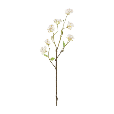 GloboStar® Artificial Garden WHITE CHERRY BLOSSOM BRANCH 21320 Τεχνητό Διακοσμητικό Λευκό Κλαδί Κερασίας Y88cm