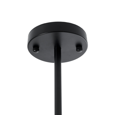 GloboStar® TUBING 01013 Vintage Κρεμαστό Φωτιστικό Πλέγμα Πολύφωτο 4 x E27 IP20 Μαύρο Μέταλλο - Μ27 x Π27 x Y47cm