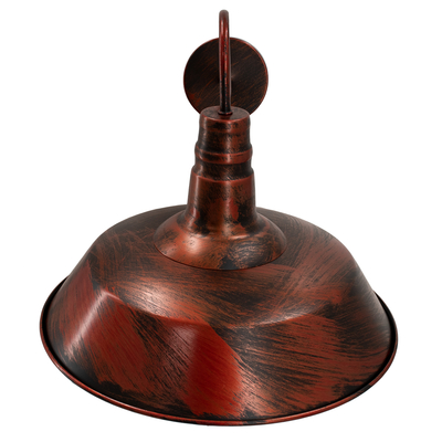 GloboStar® SORD 01052 Vintage Επιτοίχιο Φωτιστικό Απλίκα Μονόφωτο 1 x E27 IP20 Χάλκινο Μέταλλο - Μ36 x Π42 x Υ32cm