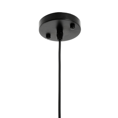 GloboStar® WICKHAM 01168 Vintage Κρεμαστό Φωτιστικό Καμπάνα Μονόφωτο 1 x E27 IP20 Διάφανο Γυαλί με Μαύρο & Χρυσό Μέταλλο - Μ14 x Π14 x Y23cm