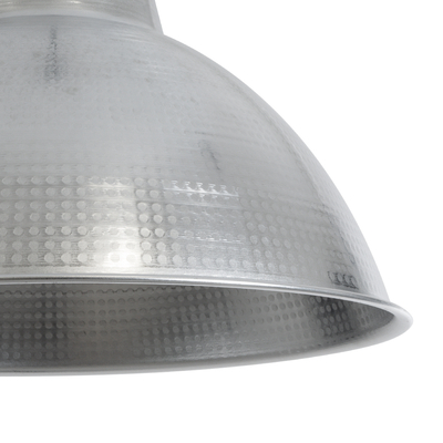 GloboStar® LOUVE 01178 Vintage Κρεμαστό Φωτιστικό Καμπάνα Μονόφωτο 1 x E27 IP20 Ασημί & Μαύρο Μέταλλο - Μ40 x Π40 x Y30cm