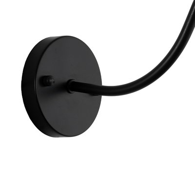 GloboStar® ANBET 01121 Vintage Επιτοίχιο Φωτιστικό Απλίκα Μονόφωτο 1 x E27 IP20 Μαύρο & Χρυσό Μέταλλο - Μ26 x Π38 x Υ27cm