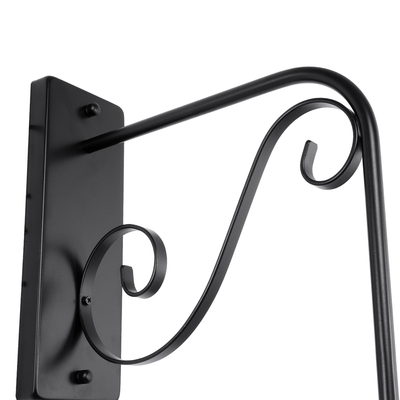 GloboStar® ANNIEL 01123 Vintage Επιτοίχιο Φωτιστικό Απλίκα Μονόφωτο 1 x E27 IP20 Μαύρο Μέταλλο - Μ27 x Π40 x Υ56cm