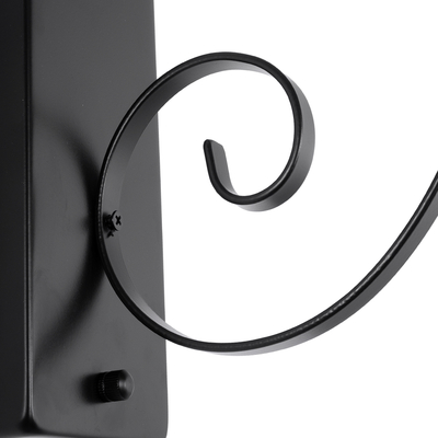 GloboStar® ANNIEL 01123 Vintage Επιτοίχιο Φωτιστικό Απλίκα Μονόφωτο 1 x E27 IP20 Μαύρο Μέταλλο - Μ27 x Π40 x Υ56cm