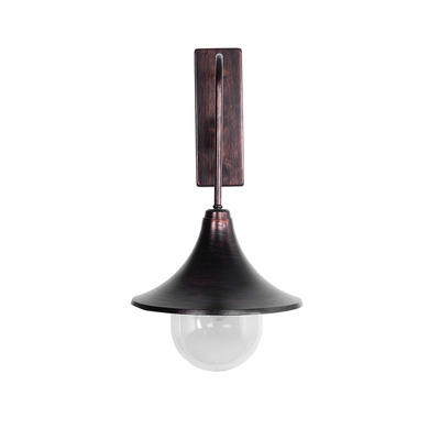 GloboStar® ANNIEL 01124 Vintage Επιτοίχιο Φωτιστικό Απλίκα Μονόφωτο 1 x E27 IP20 Χάλκινο Μέταλλο - Μ27 x Π40 x Υ56cm