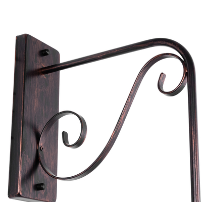 GloboStar® ANNIEL 01124 Vintage Επιτοίχιο Φωτιστικό Απλίκα Μονόφωτο 1 x E27 IP20 Χάλκινο Μέταλλο - Μ27 x Π40 x Υ56cm