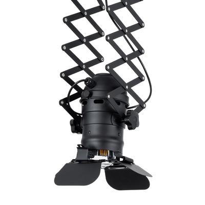 GloboStar® BROADWAY 01140 Vintage Φωτιστικό Οροφής Πλέγμα Μονόφωτο 1 x E27 IP20 Μαύρο Μέταλλο - Μ28 x Π25 x Υ100cm