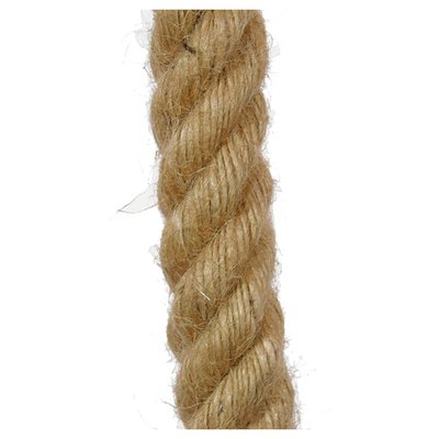 GloboStar® LANTERN 01186 Vintage Κρεμαστό Φωτιστικό Ανάρτηση Μονόφωτο 1 x E27 IP20 Μαύρο & Χρυσό Μέταλλο με Μπεζ Σχοινί - Μ15 x Π15 x Υ24cm