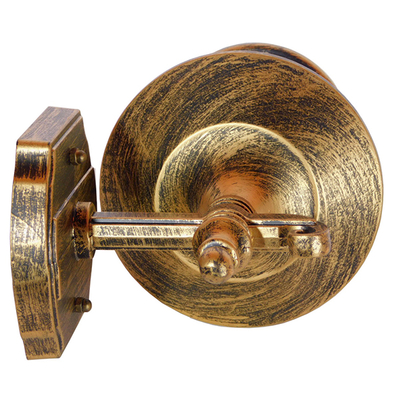 GloboStar® PHAROS 01228 Vintage Επιτοίχιο Φωτιστικό Απλίκα Μονόφωτο 1 x E27 IP20 Mπρούτζινο Μέταλλο - Μ17 x Π19 x Υ29cm