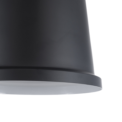 GloboStar® NUNZIATA 01236 Vintage Κρεμαστό Φωτιστικό Καμπάνα Μονόφωτο 1 x E27 IP20 Μαύρο & Χρυσό Μέταλλο - Μ26 x Π26 x Υ40cm