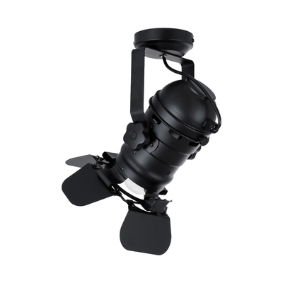 GloboStar® DETROIT 01372 Vintage Φωτιστικό Οροφής Πλέγμα Μονόφωτο 1 x E27 IP20 Μαύρο Μέταλλο - Μ26 x Π26 x Υ37cm