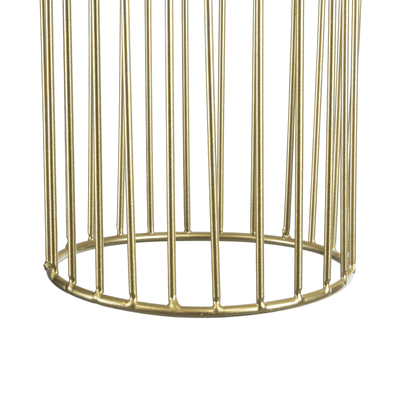 GloboStar® DURANT 01322 Μοντέρνο Κρεμαστό Φωτιστικό Πλέγμα Μονόφωτο 1 x E27 IP20 Γκρι Τσιμέντο με Μπεζ Μέταλλο - Μ12 x Π12 x Υ40cm