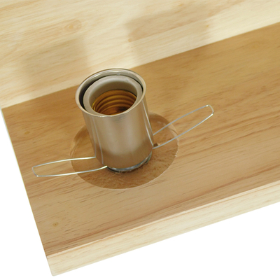 GloboStar® AMITY 01365 Μοντέρνο Επιτοίχιο Φωτιστικό Απλίκα Μονόφωτο 1 x E27 IP20 Μπεζ Ξύλο με Λευκό Γυαλί - Μ30 x Π14.5 x Υ15cm