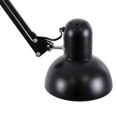 GloboStar® AUDREY 01468 Vintage Επιδαπέδιο Φωτιστικό Μονόφωτο 1 x E27 IP20 Μαύρο Μέταλλο - Μ15 x Π15 x Υ190cm