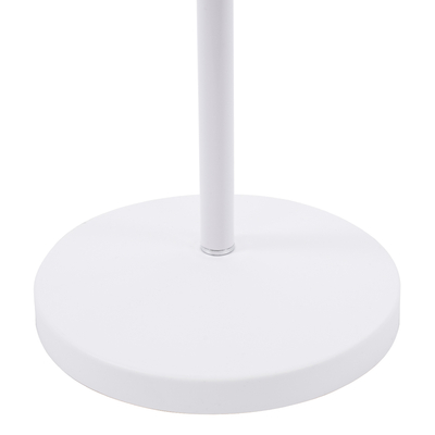 GloboStar® AUDREY 01471 Vintage Επιδαπέδιο Φωτιστικό Μονόφωτο 1 x E27 IP20 Λευκό Μέταλλο - Μ15 x Π15 x Υ190cm